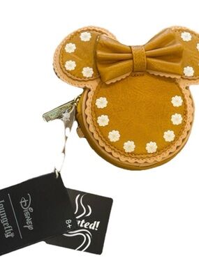 Loungefly Disney Minnie Mouse Pumpkin Pie Cinnamon Scented Coin Purse NWT!!